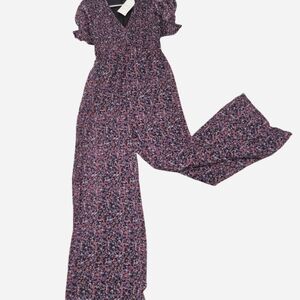 Sadie & Sage Multicolor Floral Jumpsuit